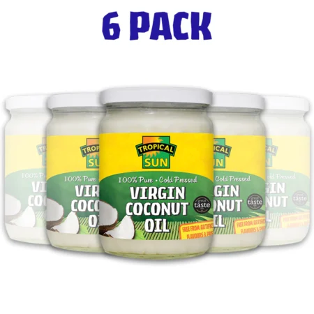 Coconut Oil - 100% Pure Cold-Pressed Virgin - 480ml Pack Of 6